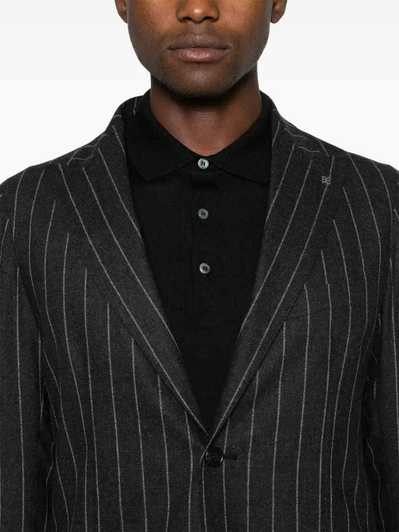 Abito Derrik nero gessato Grigio miniatura 2