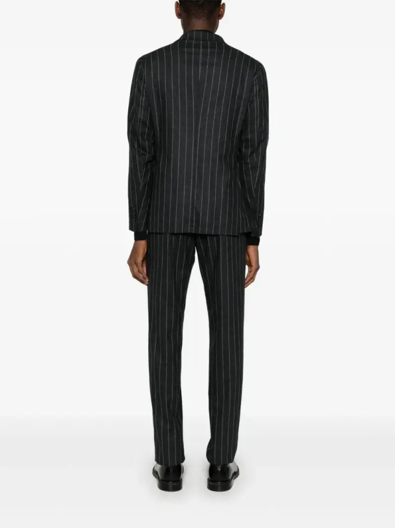 Abito Derrik nero gessato Grigio miniatura 3