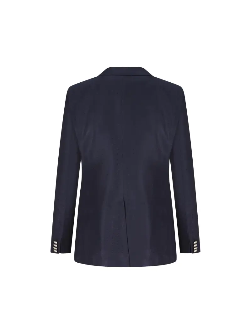 Blazer In Seta BLU miniatura 2