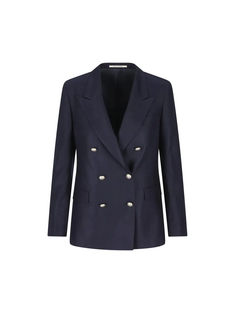 Blazer In Seta BLU
