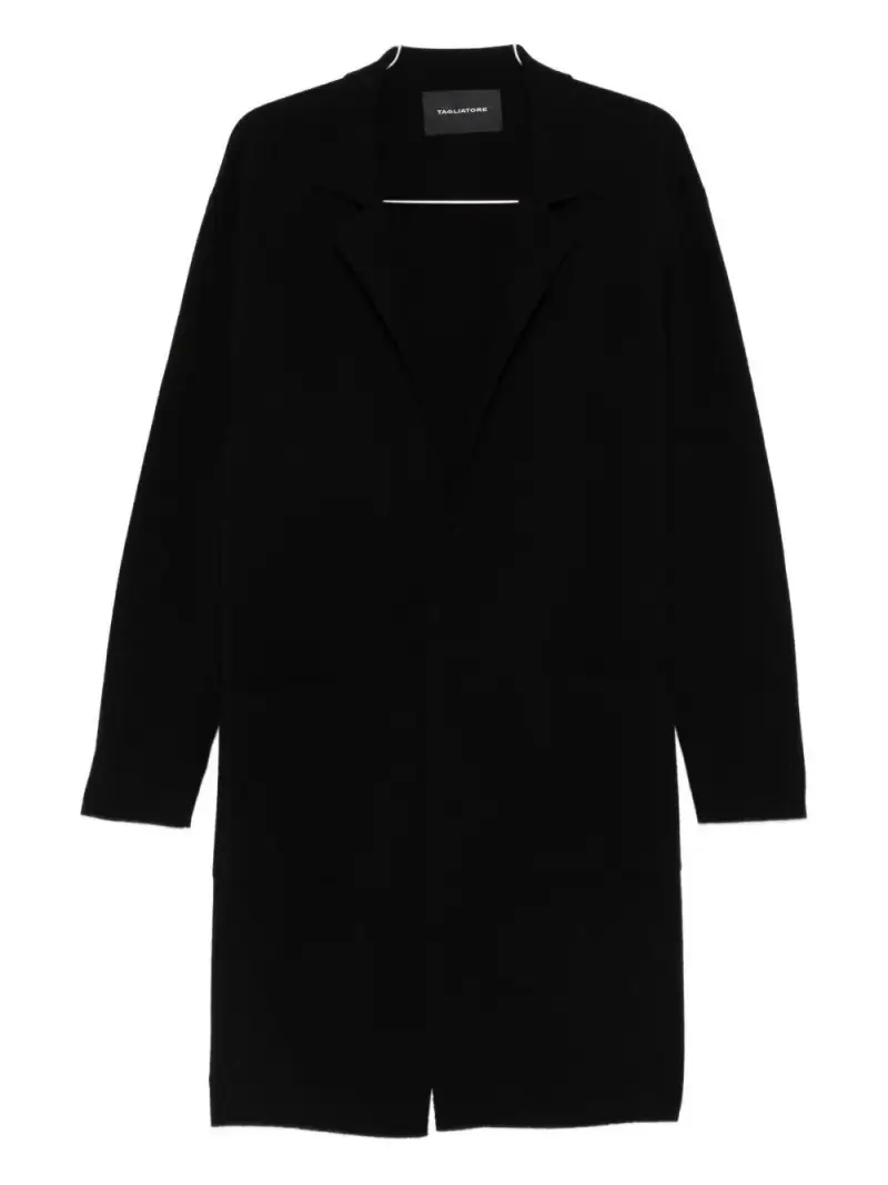 Cappotto scuro monopetto Nero