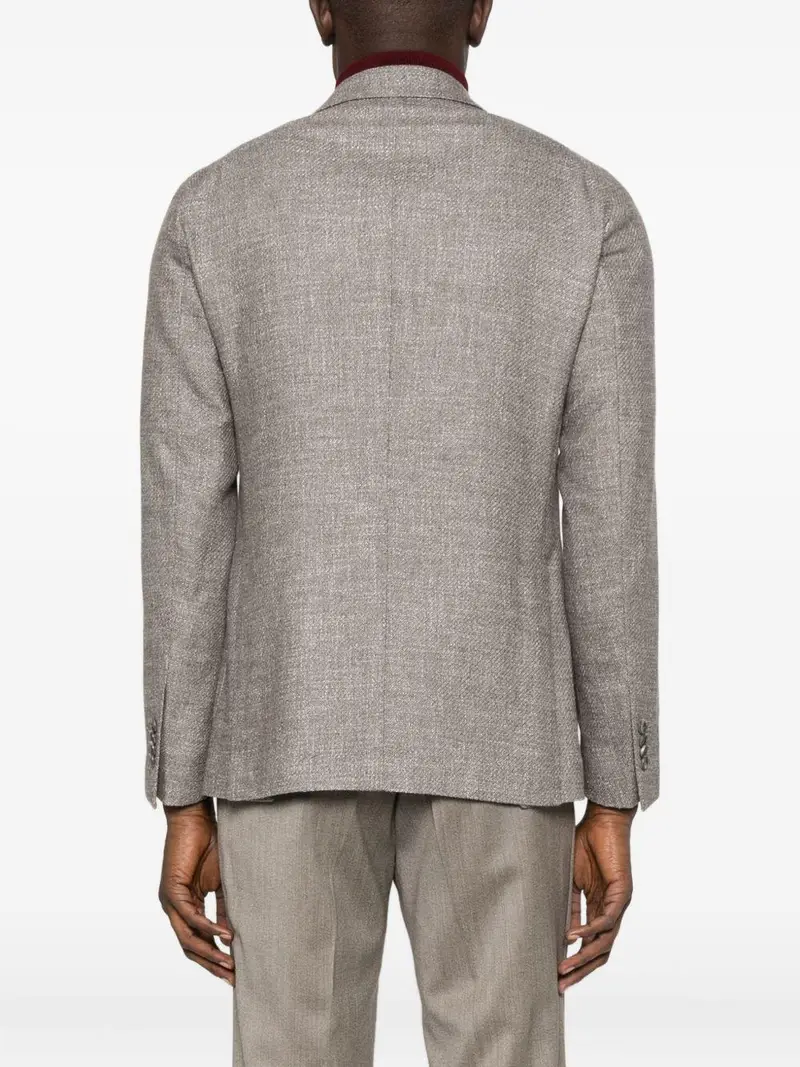 Giacca Doppiopetto con Revers a Punta Tabacco miniatura 2