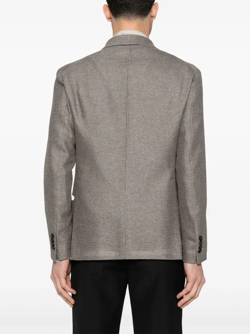 Giacca doppiopetto tabacco decostruito miniatura 3