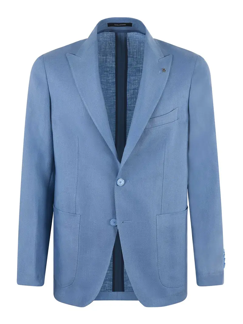 Giacca in lino Azzurro