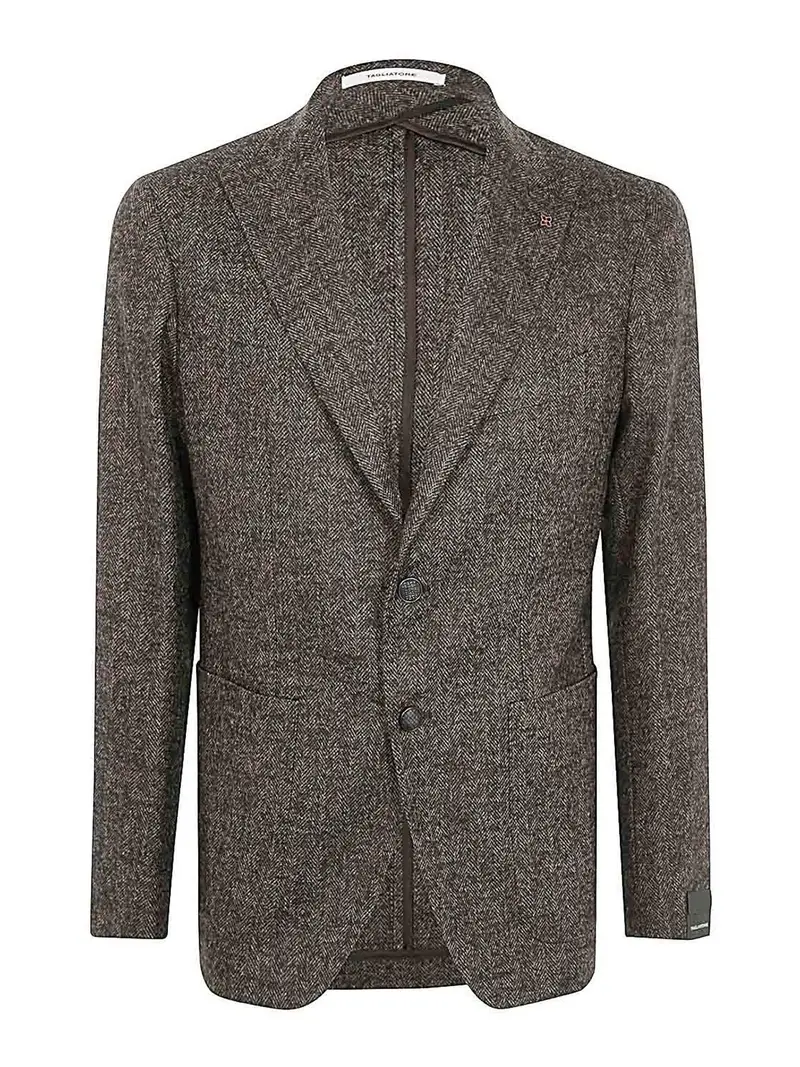 Giacca monopetto da uomo Marrone