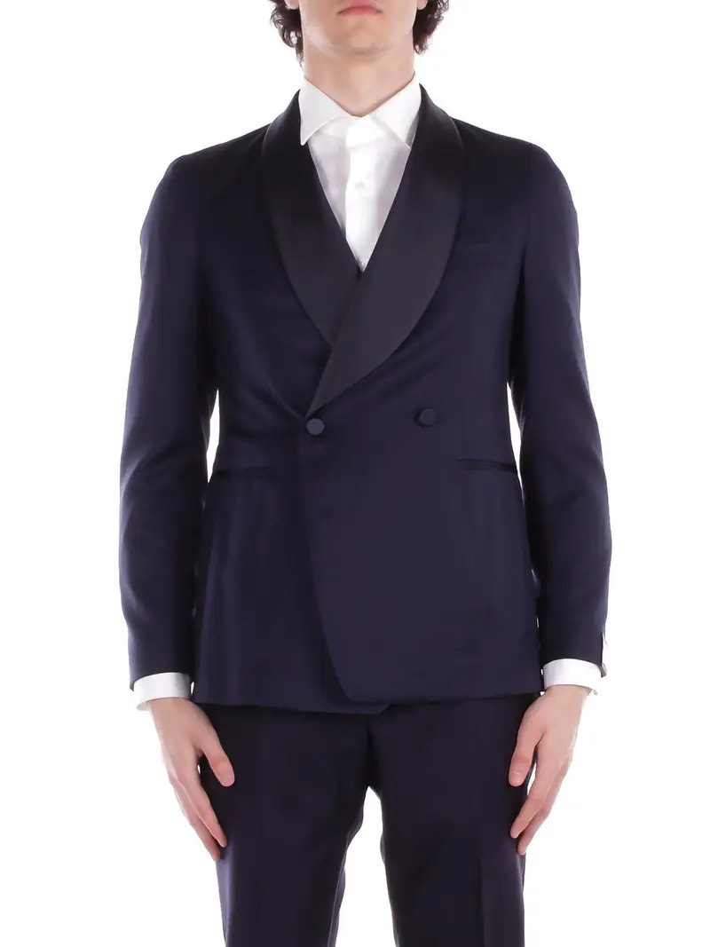 Giacche Doppiopetto Uomo Navy