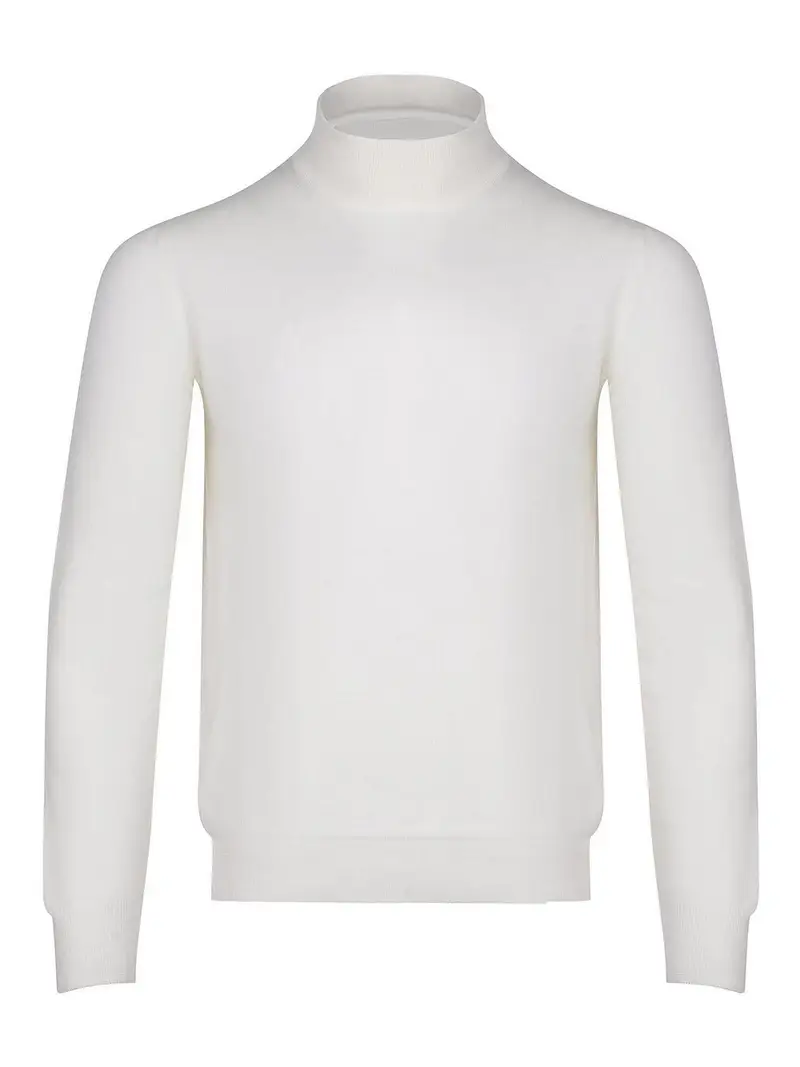 Maglione Realizzato In Lana Vergine Crema