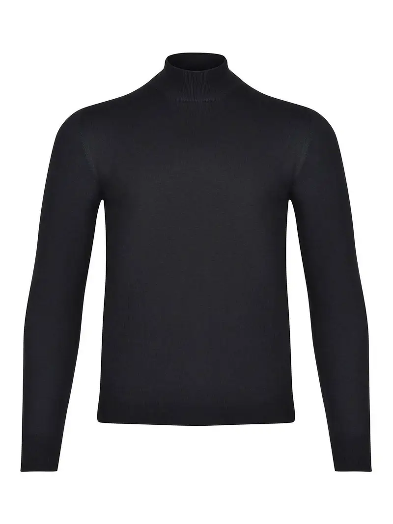 Maglione Realizzato In Lana Vergine Nero