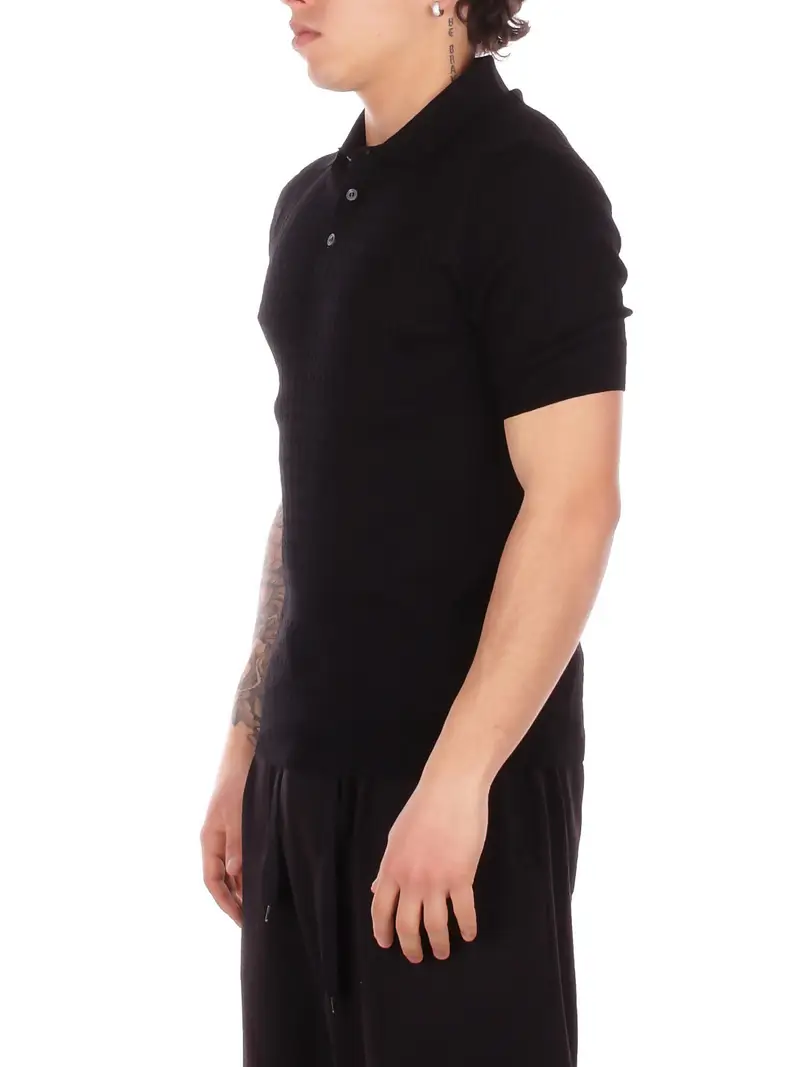 TAGLIATORE Polo Uomo Nero 4240135 miniatura 2
