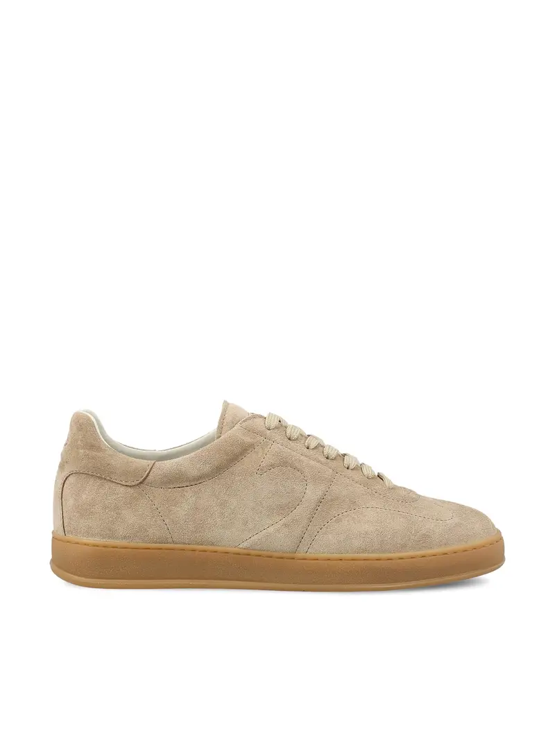 Sneakers In Pelle BEIGE