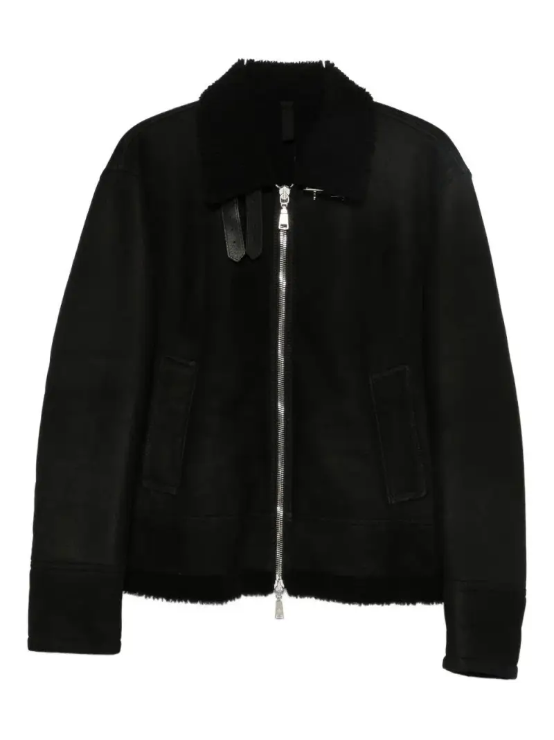 Tagliatore Giacca in pelle nera