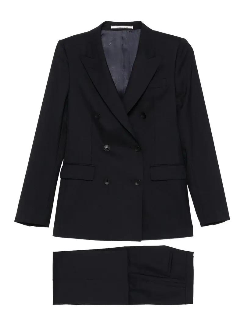 Vestito in Misto Lana Blu