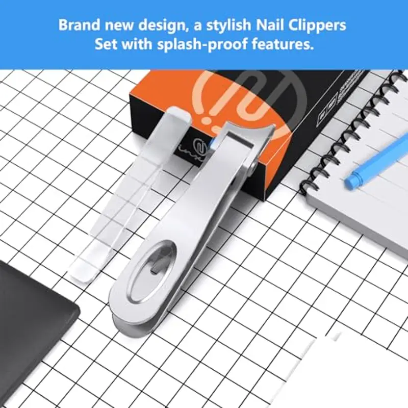 Tagliaunghie Professionale Lama inclinata a 45° per Unghie Incarnite Spesse, Ergonomia Tagliaunghie Set per Unghie Delle Mani e Piedi, Tagliaunghie Tronchesino per unghie per Uomo Donna Adulto Anziani miniatura 2