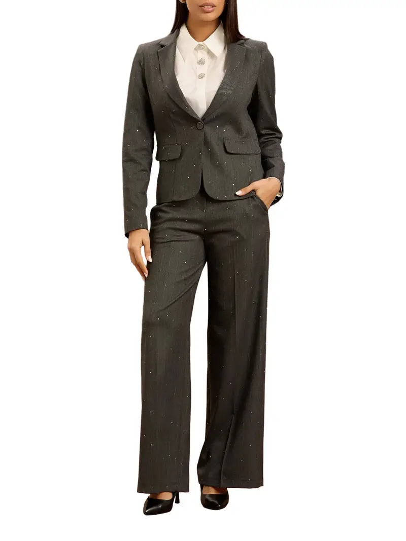 tailleur take two riga paillettes da donna - grigio