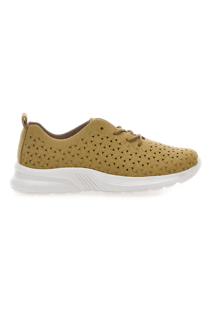 Sneakers Gialle con Tomaia Traforata TALEMI BK25S861 [GIALLO]
