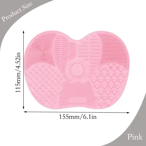 Tampone in Silicone per Pennelli per il Trucco, Spazzole per Cosmetici Tappetino per Pulizia, Strumento per la Pulizia miniatura 2