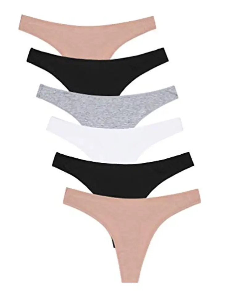 Tanga in Cotone Liscio con Finitura Sottile Che Non segna. Comodi, Morbidi ed Elastici. Progettati in Spagna - Confezione da 12, Assorti, S/M