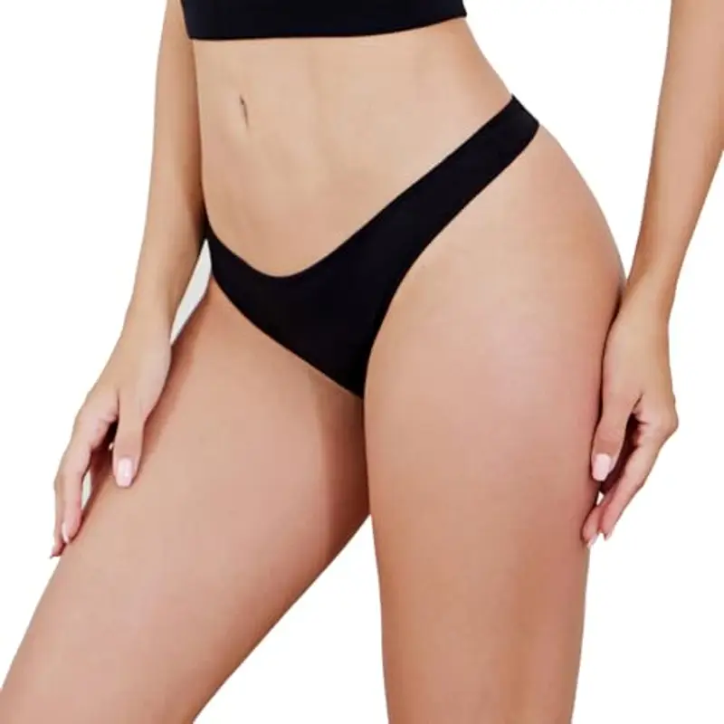 Tanga in Cotone Liscio con Finitura Sottile Che Non segna. Comodi, Morbidi ed Elastici. Progettati in Spagna - Confezione da 12, Assorti, S/M miniatura 3