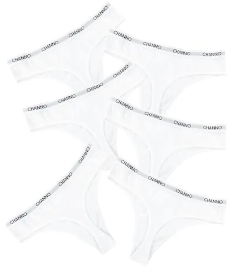 Tanga in Cotone Liscio con Finitura Sottile Che Non segna. Comodi, Morbidi ed Elastici. Progettati in Spagna - Confezione da 12, Bianco, L/XL miniatura 2