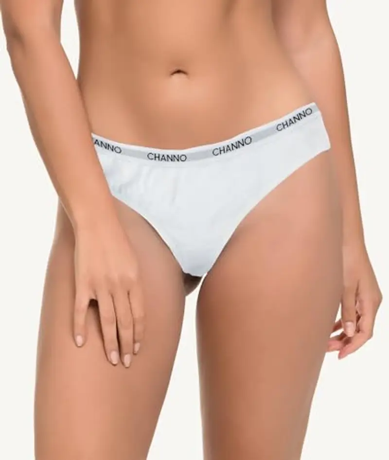 Tanga in Cotone Liscio con Finitura Sottile Che Non segna. Comodi, Morbidi ed Elastici. Progettati in Spagna - Confezione da 12, Bianco, L/XL miniatura 3