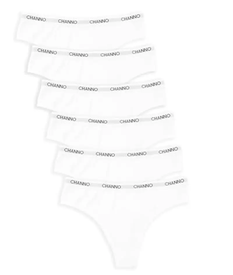 Tanga in Cotone Liscio con Finitura Sottile Che Non segna. Comodi, Morbidi ed Elastici. Progettati in Spagna - Confezione da 12, Bianco, S/M