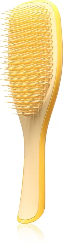 The Ultimate spazzola piatta per capelli lisci e ricci gialla