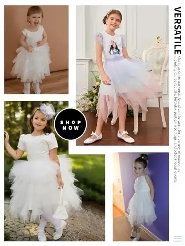 tanzdunsje Gonne Tutu Gonna in Tulle per Ragazze Gonne Gonna da Ballo Irregolare Tutu Bambini Adolescenti Adulti per miniatura 2