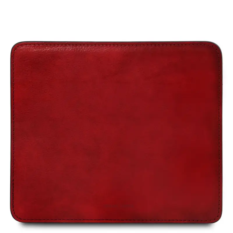 Tappetino per mouse in pelle Rosso