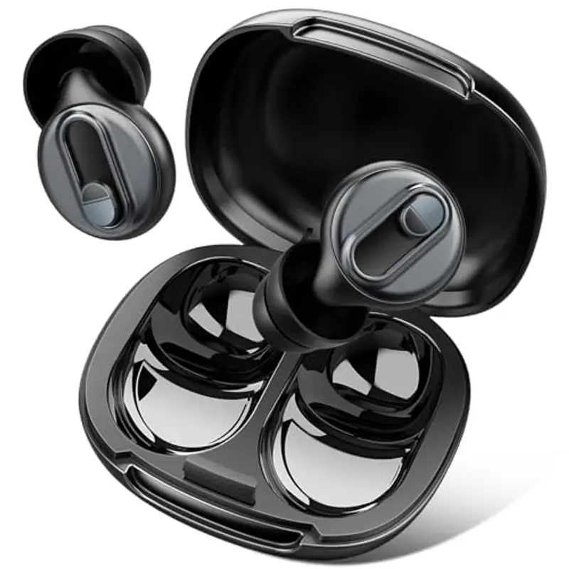 Tappi Orecchie Dormire con con 2 Livelli Regolabili, 17-35dB Tappi per Orecchie Silicone Antirumore con Gommini Singoli/Doppi per Dormire/ConcentrarsiViaggiare-7 Paia in XS/S/M/L con Design Magnetico