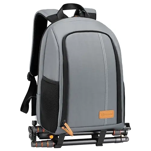 TARION TB-02 Zaino Fotografico Porta Piccolo per Fotocamera, Laptop, Trekking - Impermeabile per PC 15", Reflex,