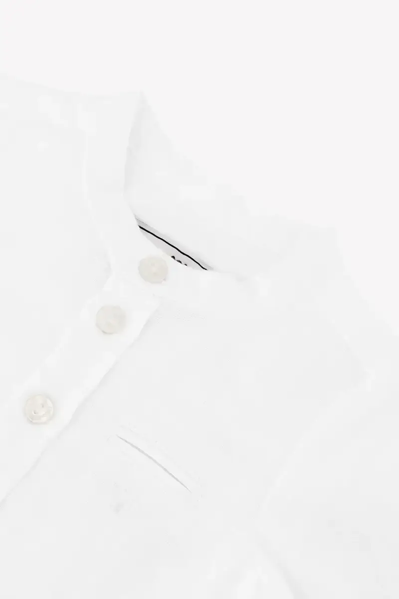 camicia di lino per bambini colore bianco CA12051 miniatura 4
