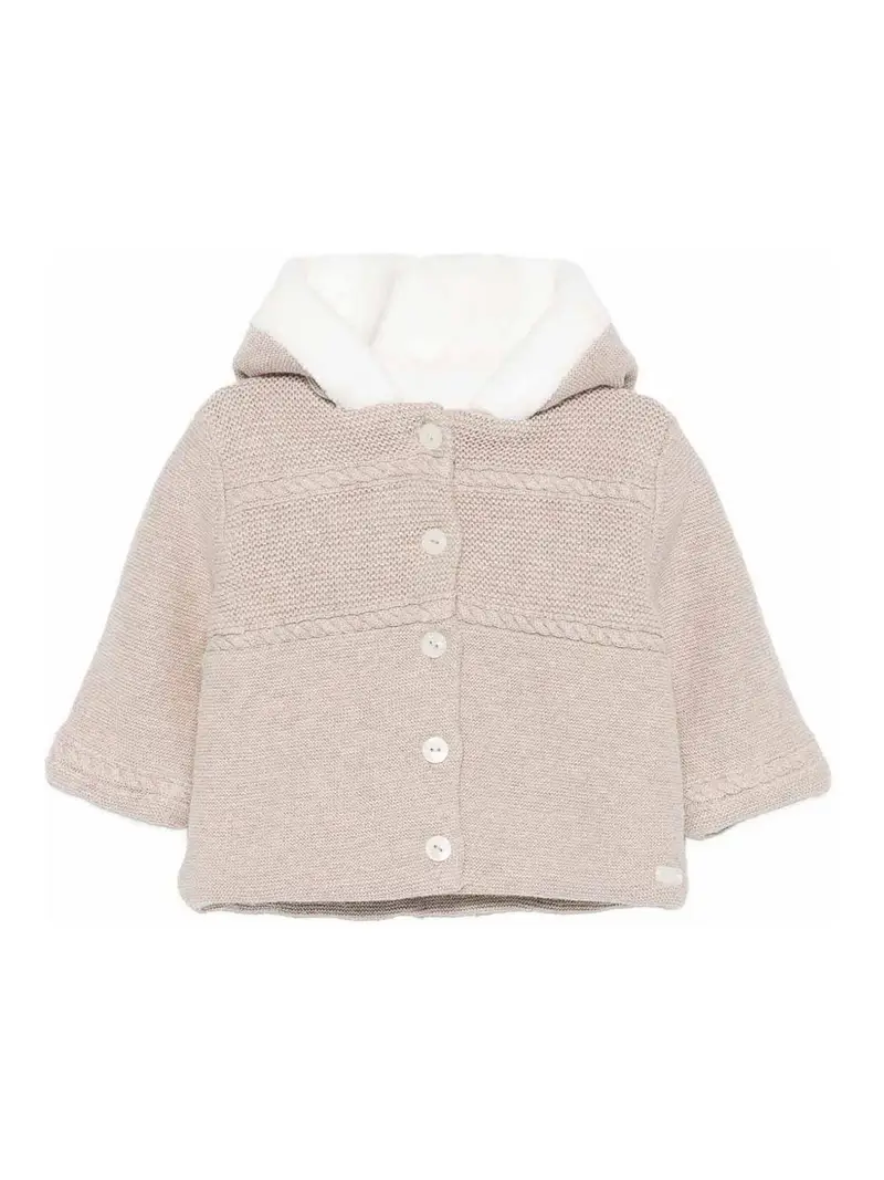 Cappotto Con Pelliccia Beige