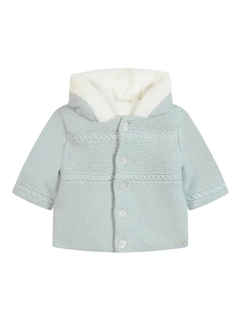 Cappotto Con Pelliccia Blu