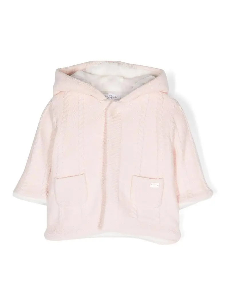 Cappotto In Maglia Color Carne E Neutri