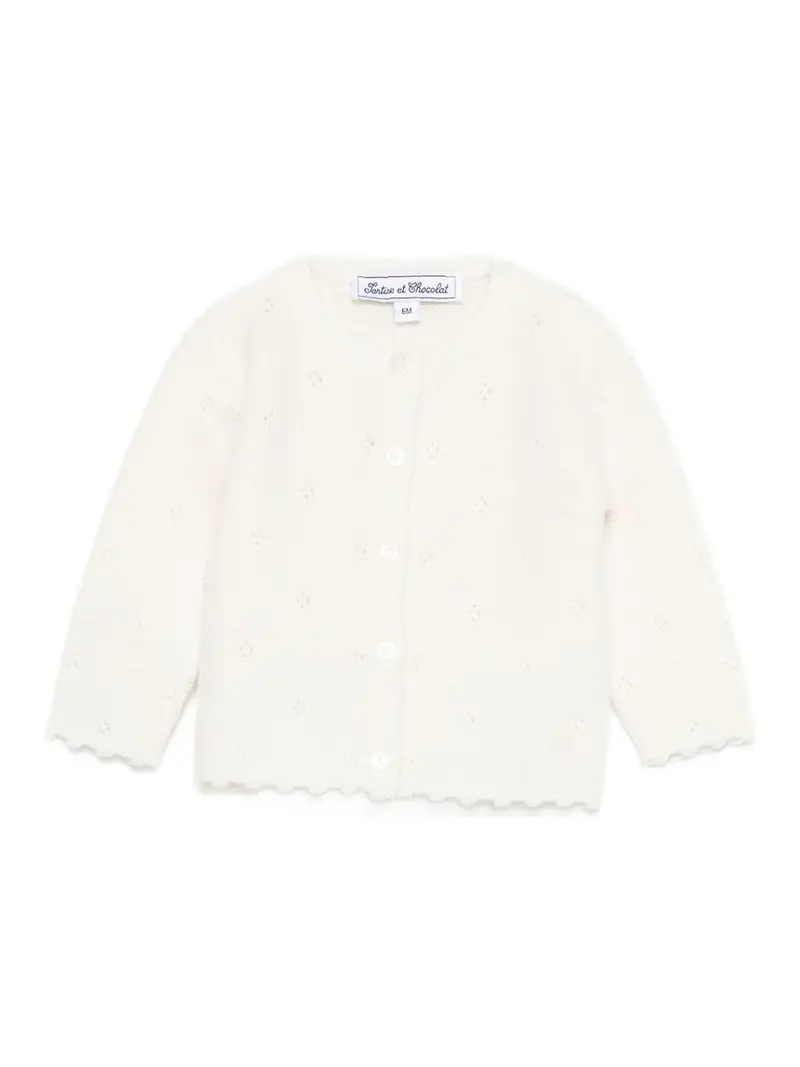 Tartine Et Chocolat Cardigan Bianco 3996276