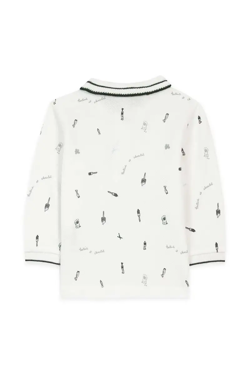 longsleeve in cotone bambino/a Verde miniatura 2