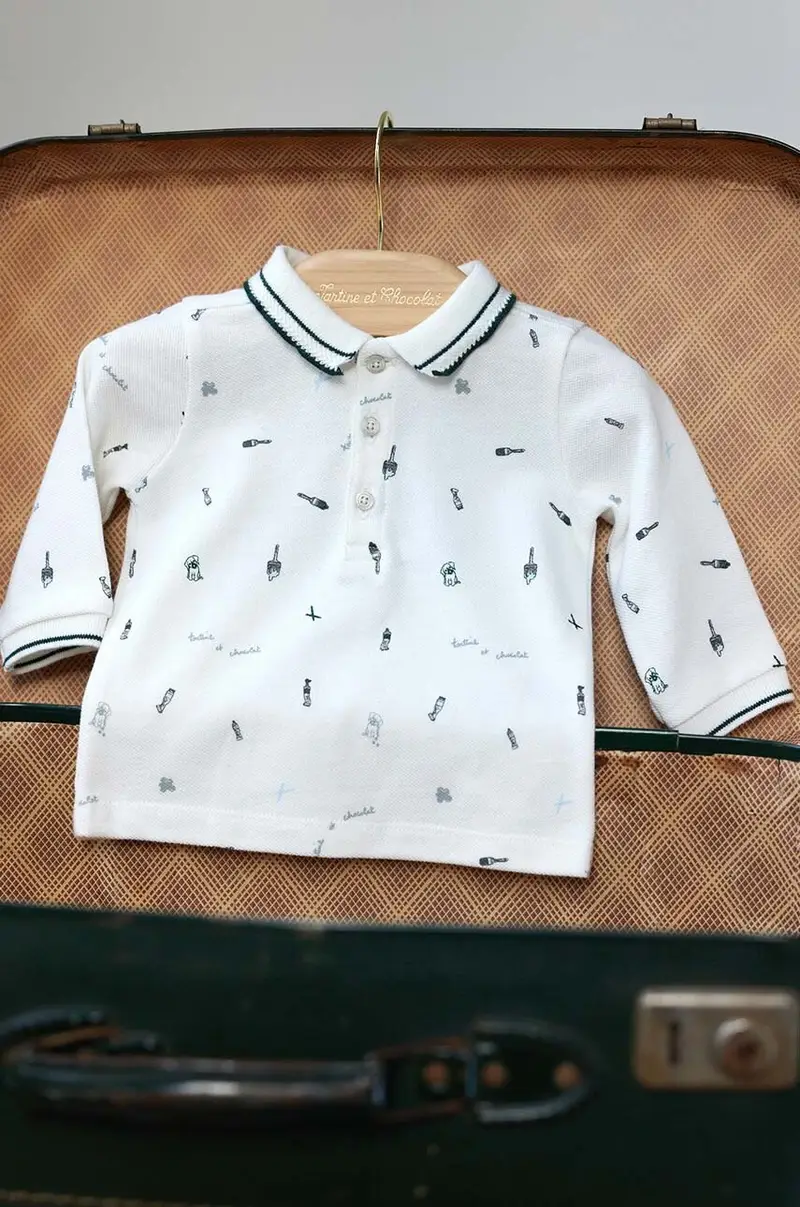 longsleeve in cotone bambino/a Verde miniatura 4