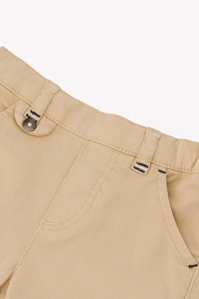 pantaloni per bambini colore beige CA22041 miniatura 3