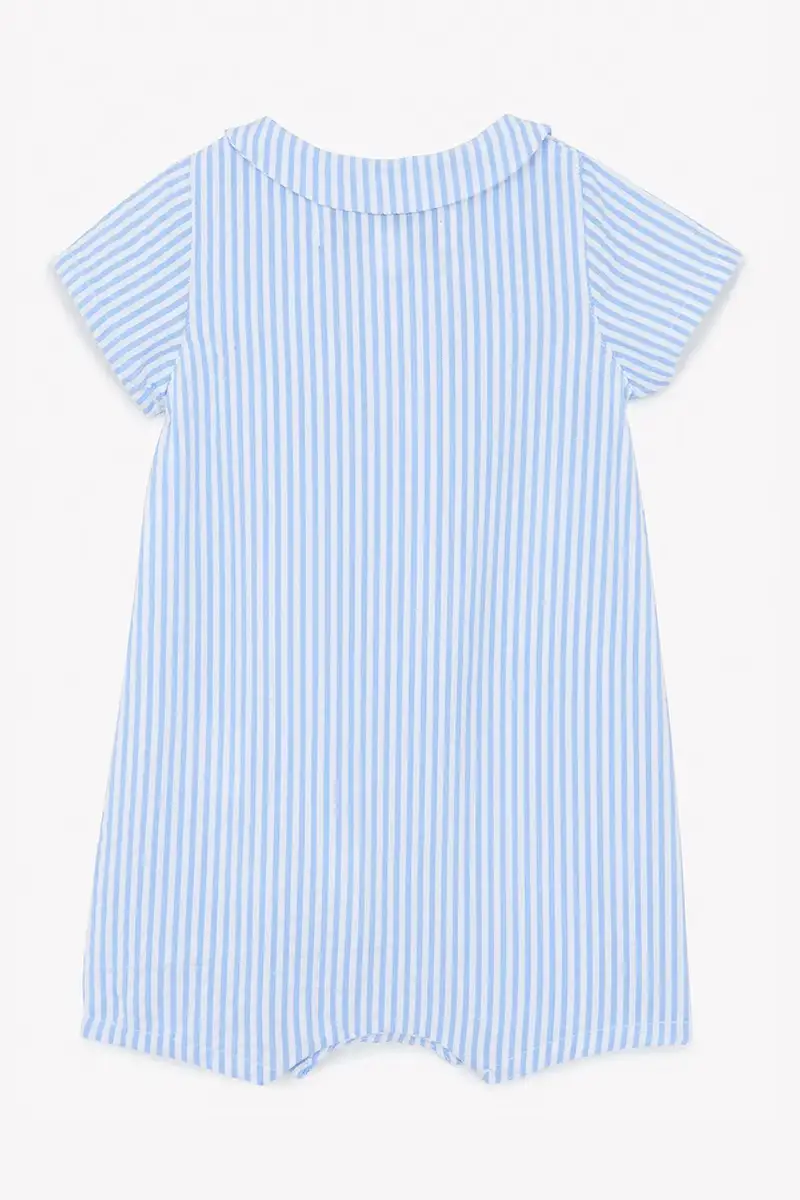 rampers in cotone neonato/a CA33061 Blu miniatura 2