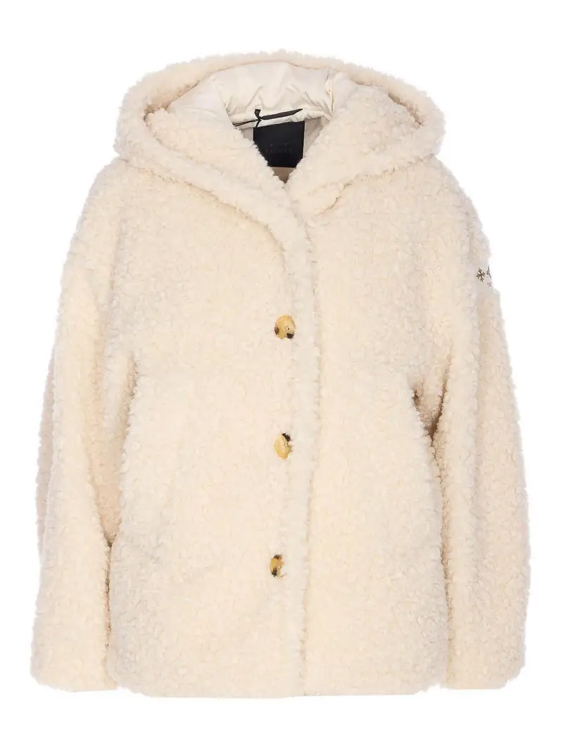 Giacca Teddy Pedara Avorio Bianco