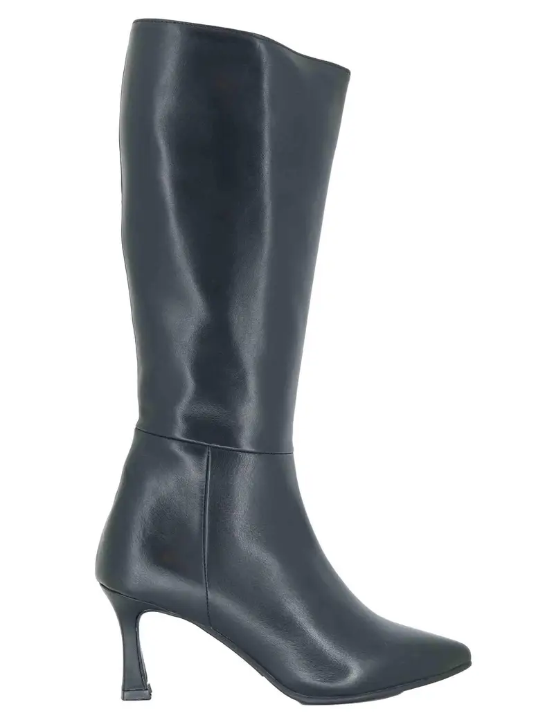 Stivali in pelle nera con tacco alto Donna OSCAR 1 001