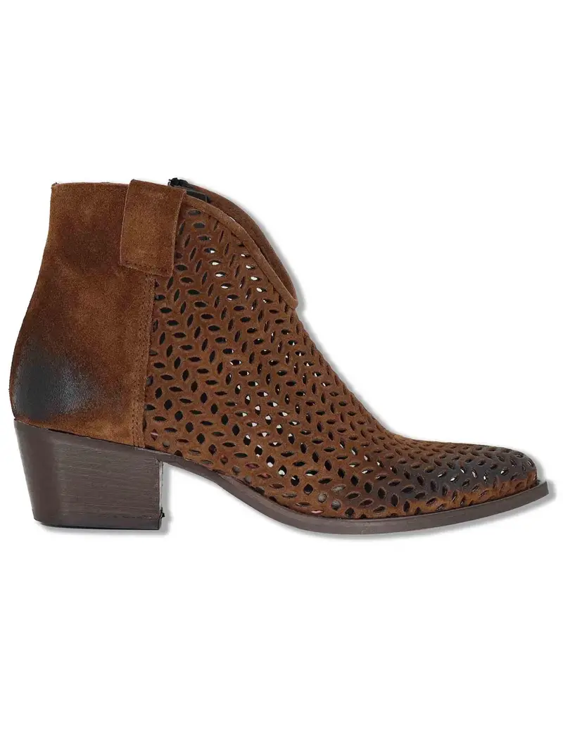 Texani in camoscio cuoio laserato Donna GOLD106 016