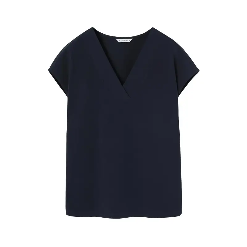 Blusa con scollo a V in cotone donna Tatuum Navix