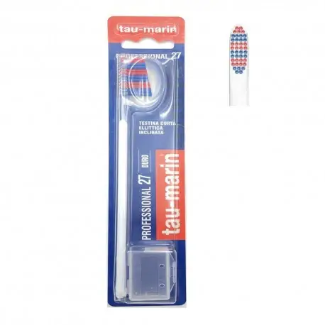 Tau-Marin Professional 27 Spazzolino Con Setole Dure Per Gengive Forti Testine Ellittica