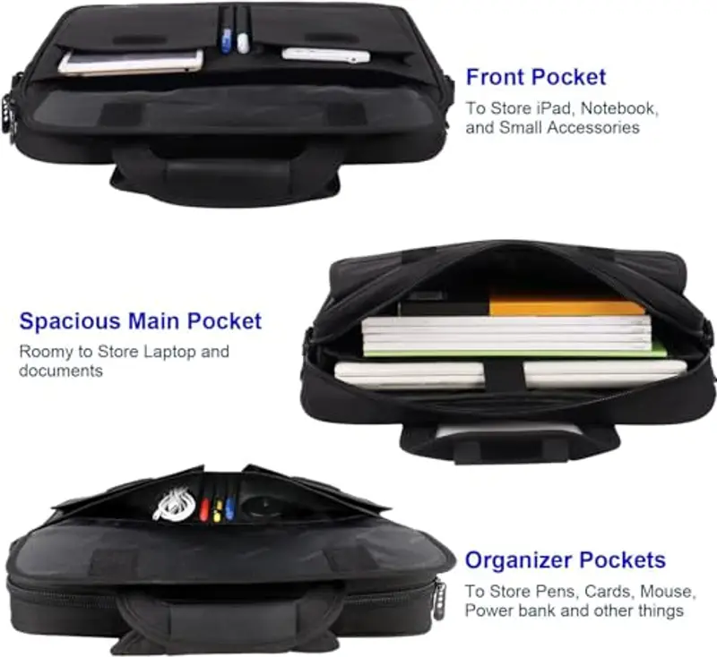 Taygeer Borsa messenger Uomo Nero 1249282 miniatura 2