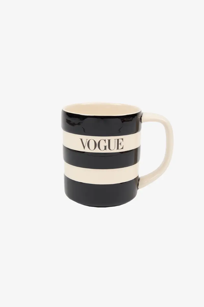 Tazza da caffè VOGUE a righe nere
