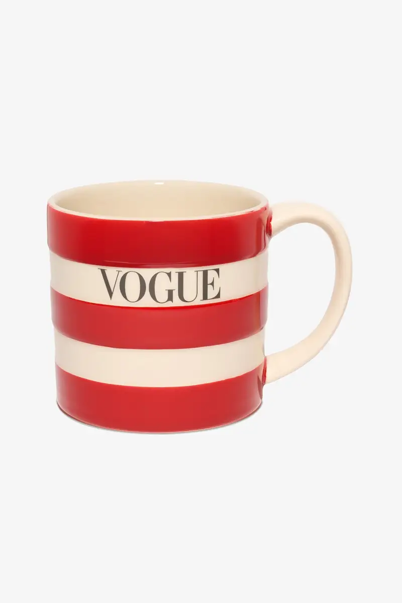 Tazza VOGUE a righe rosse