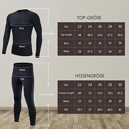 TBoonor Biancheria Intima Termica per Bambini Set di Biancheria Intima da Sci Bambini Funzionale Camicia Termico miniatura 3