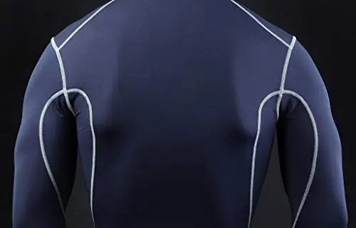 TCA PRO Performance Bambino Maglia Collo Alto a Maniche Lunghe - Blu Scuro (Vecchio), M Ragazzi miniatura 3