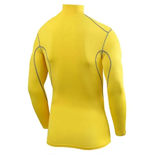 TCA PRO Performance Bambino Maglia Collo Alto a Maniche Lunghe - Giallo (Vecchio), M Ragazzi miniatura 2